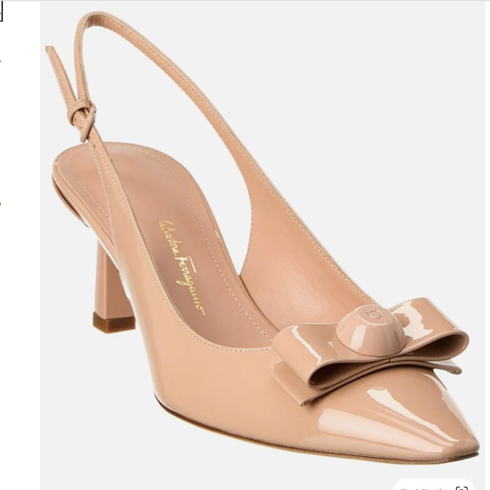 Salvatore Ferragamo Karine Pumps Amaretti Calf size 7.5